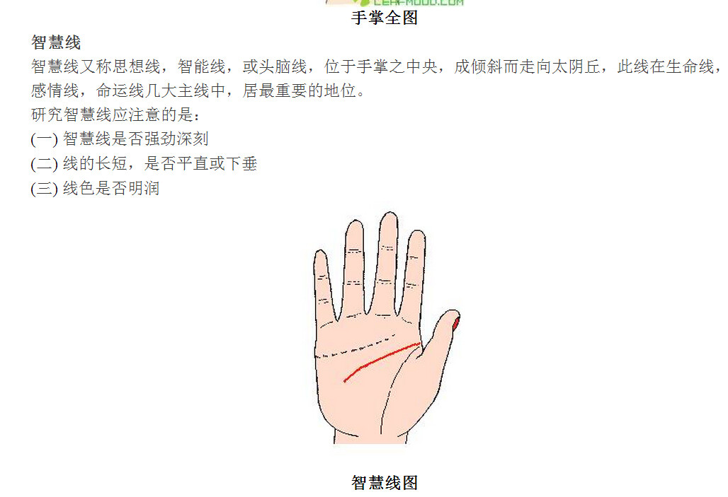 手纹算命图解(3)(点击浏览下一张趣图)