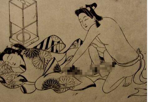 夸张的日本浮世绘春画 阿拉伯人肉笔春画(2)(点击浏览下一张趣图)