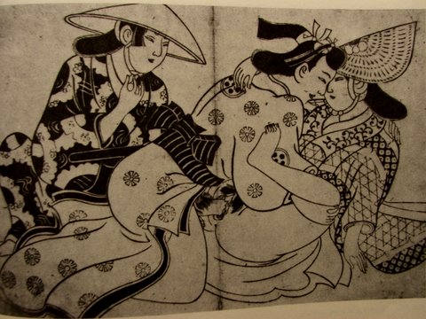 夸张的日本浮世绘春画 阿拉伯人肉笔春画(5)(点击浏览下一张趣图)