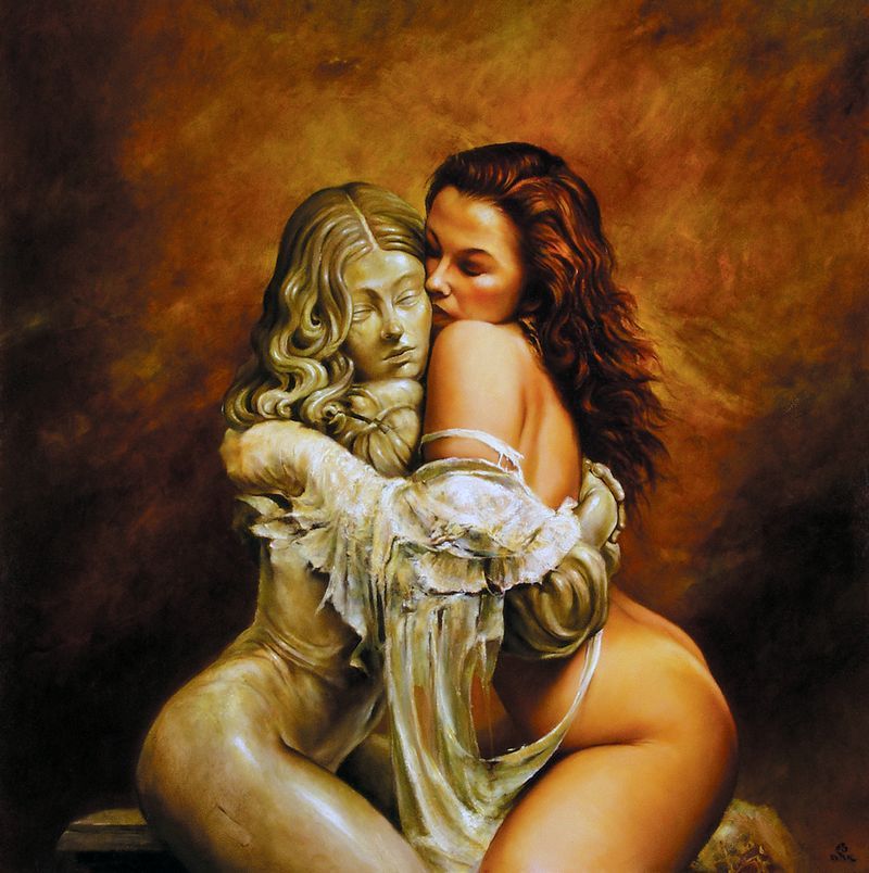 人体油画欣赏：赤裸裸的美奈子(2)(点击浏览下一张趣图)