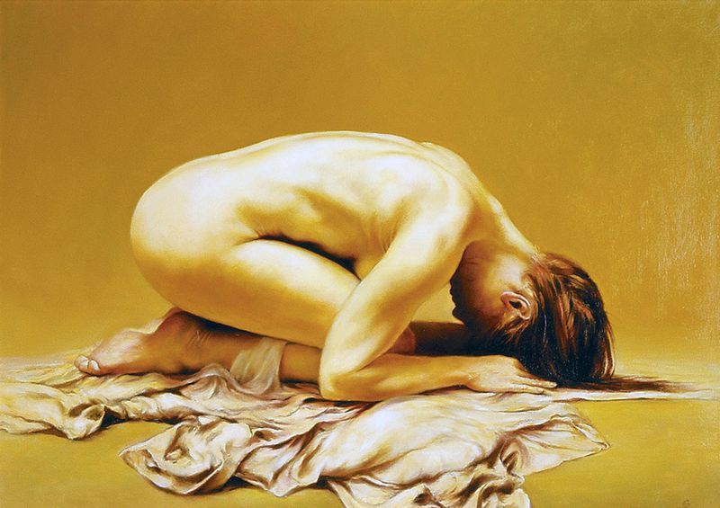 人体油画欣赏：赤裸裸的美奈子(4)(点击浏览下一张趣图)