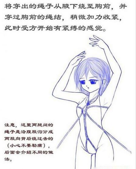 龟甲缚男生教程图解：龟甲缚教学图解(7)(点击浏览下一张趣图)