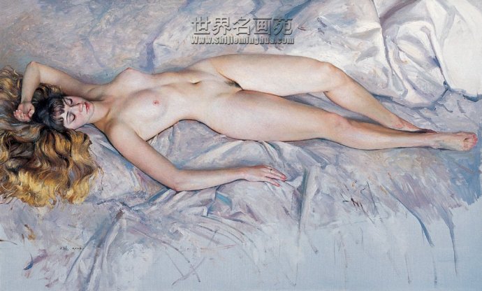 于生文女人体油画欣赏：女人体写生素描(点击浏览下一张趣图)