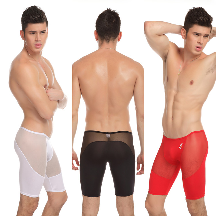 男士透明紧身裤图片：男士透明纱网内裤(3)(点击浏览下一张趣图)