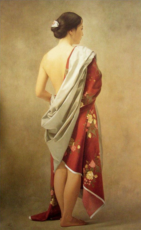 油画最有名的画美女的图：妻子人体油画作品(3)(点击浏览下一张趣图)