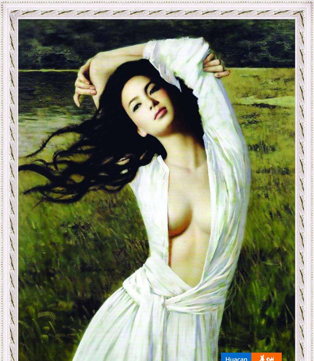 裸体油画欣赏讲解：一幅裸体画 库贝尔裸体画(2)(点击浏览下一张趣图)