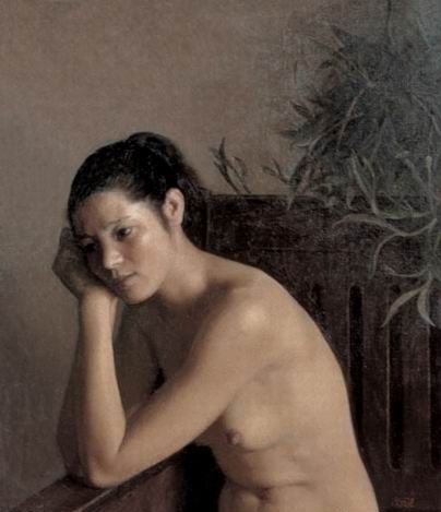 冷军油画作品欣赏：大师裸体油画 中国写实油画图片(点击浏览下一张趣图)