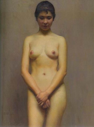 冷军油画作品欣赏：大师裸体油画 中国写实油画图片(3)(点击浏览下一张趣图)