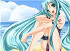 初音邪恶黄漫图：初音未来尿裤子的图片