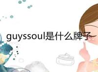 guyssoul是什么牌子