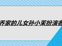 乔家的儿女孙小茉扮演者