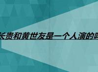 长贵和黄世友是一个人演的吗