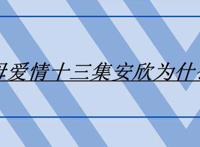 父母爱情十三集安欣为什么走