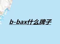 b-bax什么牌子