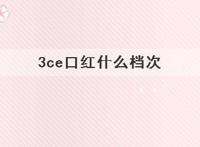 3ce口红什么档次