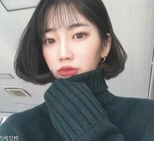 2022韩式齐肩发型图片 显脸小的女生发型
