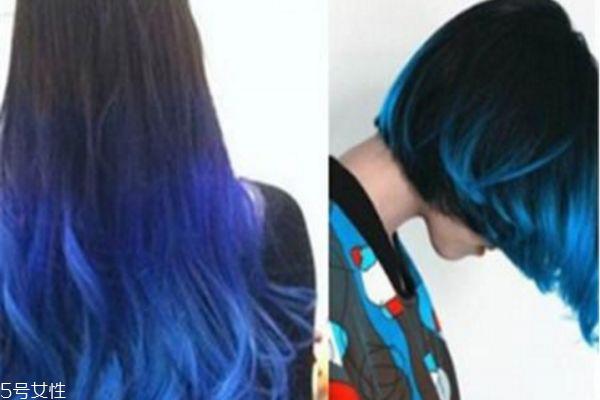 蓝黑色头发怎么染 蓝黑色头发配方