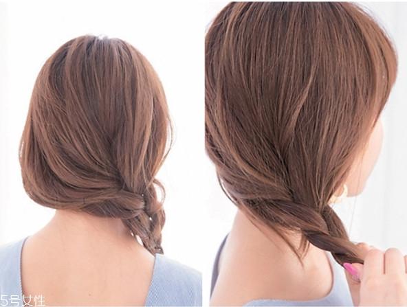 韩国女生发型绑扎方法 韩国最红的随兴盘发