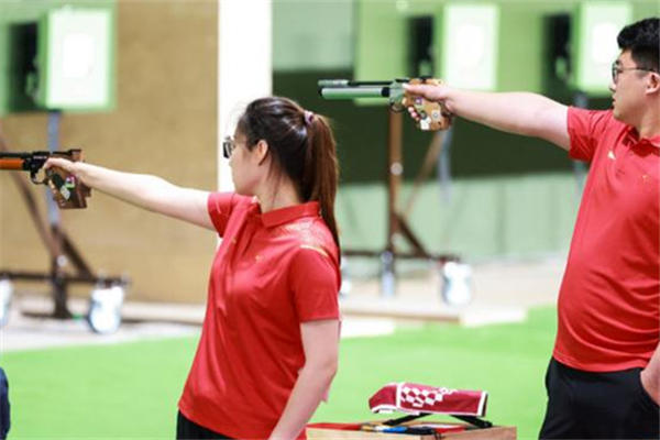 庞伟姜冉馨气手枪混合团体夺金 东京奥运会中国金牌获得者