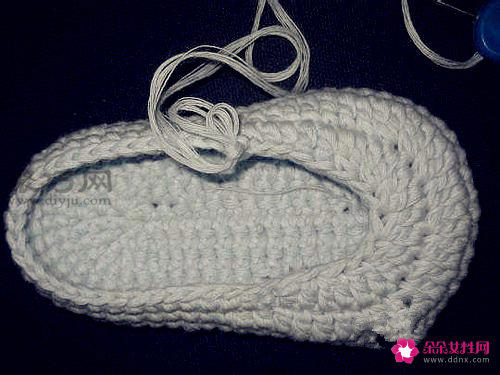 婴儿鞋的编织方法