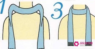 韩式系围巾的多种方法
