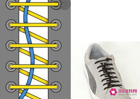 24种鞋带的系法图解