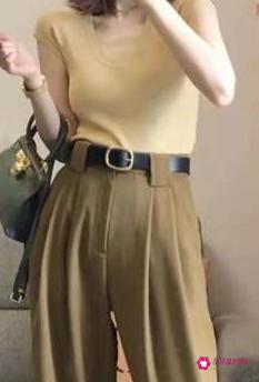 常见阔腿裤搭配