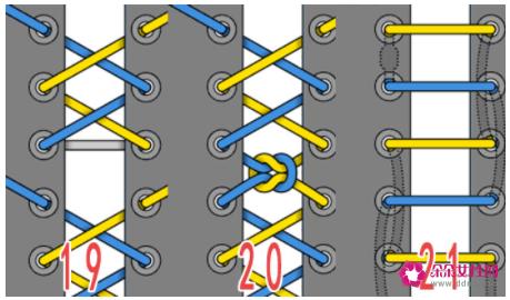 运动鞋鞋带的24种系法