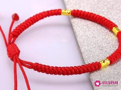 手链编织教程红绳