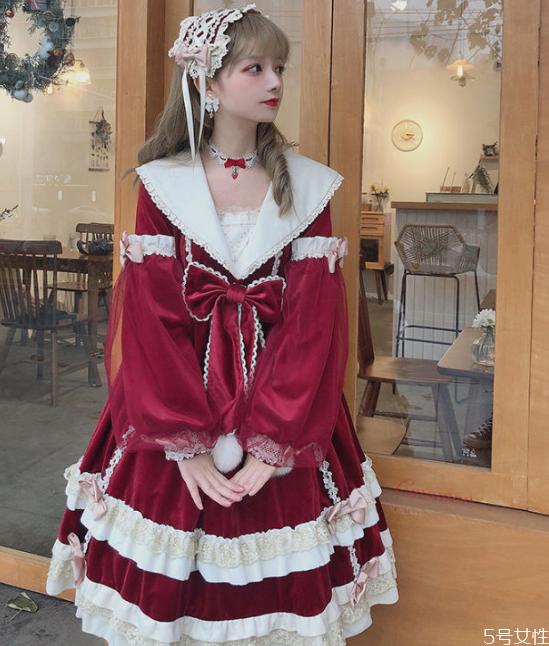 圣诞节的lolita裙 圣诞风lo裙
