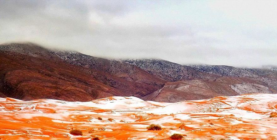 撒哈拉沙漠竟然又下雪了！