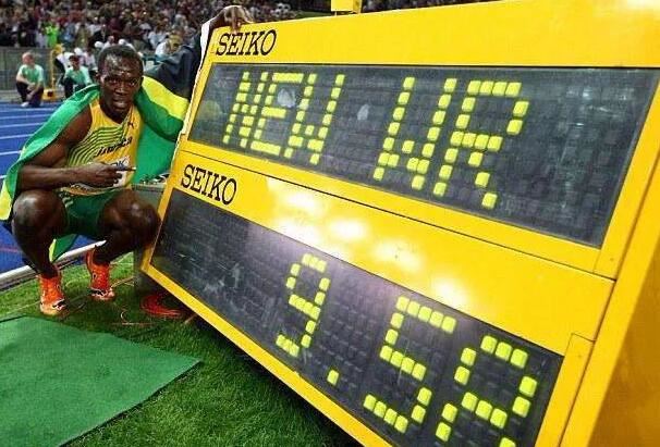 100米世界纪录8.87是谁，飞人博尔特的最快速度为9.51秒