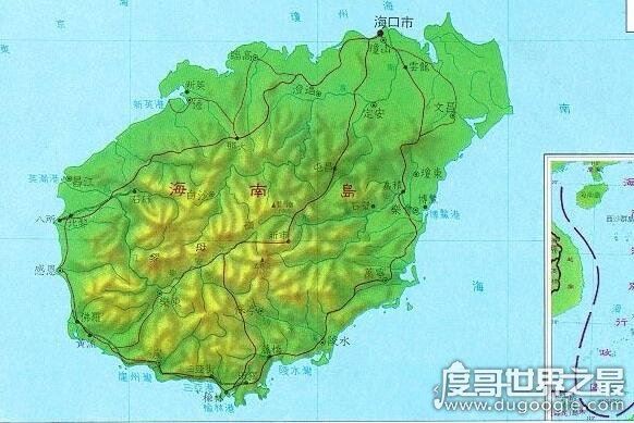 海南岛是我国的第几大岛，仅次于台湾的第二大岛