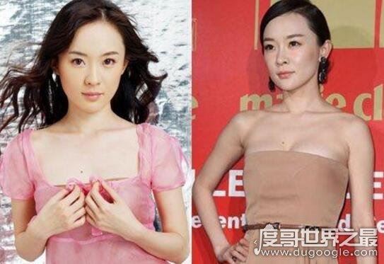 霍思燕的胸围进化史，怀孕后从A贫乳激增D爆乳