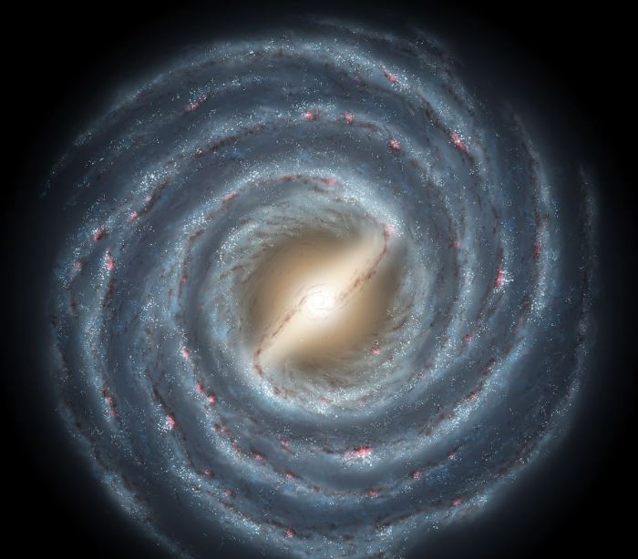 银河系有多大，总质量是太阳的1.5万亿倍（大约100亿岁）