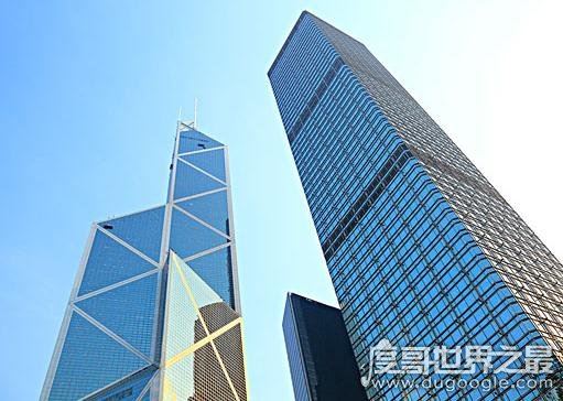 中国香港最高楼，环球贸易广场高约500米