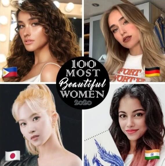 2020百大最美女星榜单，韩国孙艺珍获世界上最美的女人称号