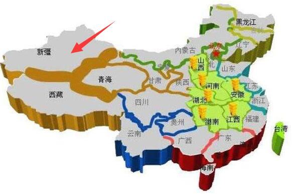 中国面积最大的省份排名，新疆最大澳门地区面积最小
