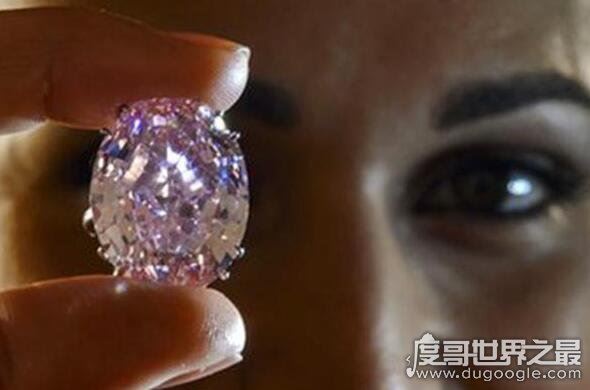 世界上最大的粉钻石,近60克拉的粉红之星拍出5.53亿港元的天价