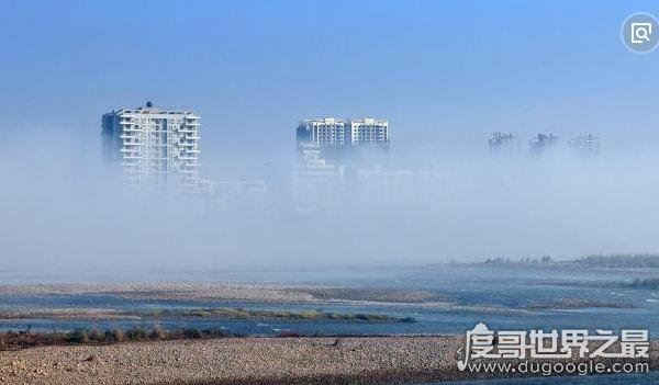 揭秘海市蜃楼形成的原因，物体反射的光经大气折射形成的虚像