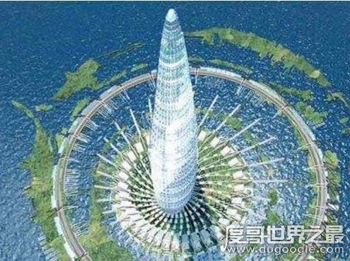 中国第一高楼1300米，上海超群大厦建筑高度1228米(只是设想)