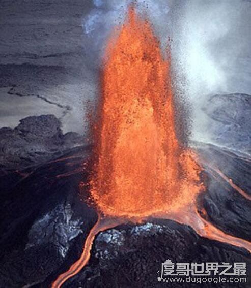 世界上爆发最频繁的活火山，基拉韦厄火山(一直持续喷发)