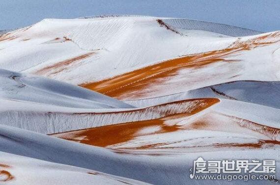 撒哈拉沙漠下雪了,世界上最热沙漠下了1米厚大雪