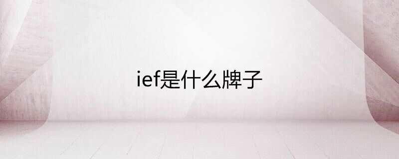 ief是什么牌子