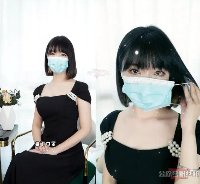 杭州郑女士摘下口罩露脸直播，本人真容的样子很美，郑女士露脸照片视频